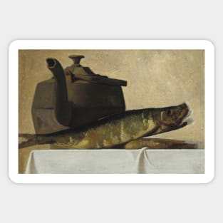 An English Breakfast by John Frederick Peto Sticker